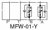 Pressure and Temperature Compensated Flow Control (and Check) Modular Valves MFP-01, MFA-01,MFB-01,MFW-01