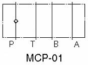 Jednosměrný ventil MCP-01,MCT-01